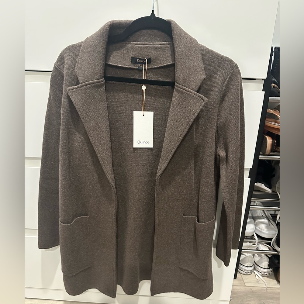 NWT Quince knit blazer